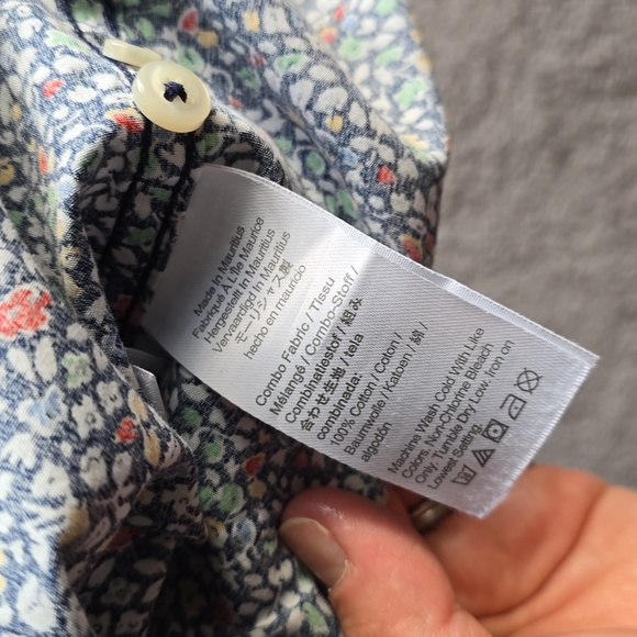 J. Crew Secret Wash Shirt Size Large Tall - Picture 5 of 5